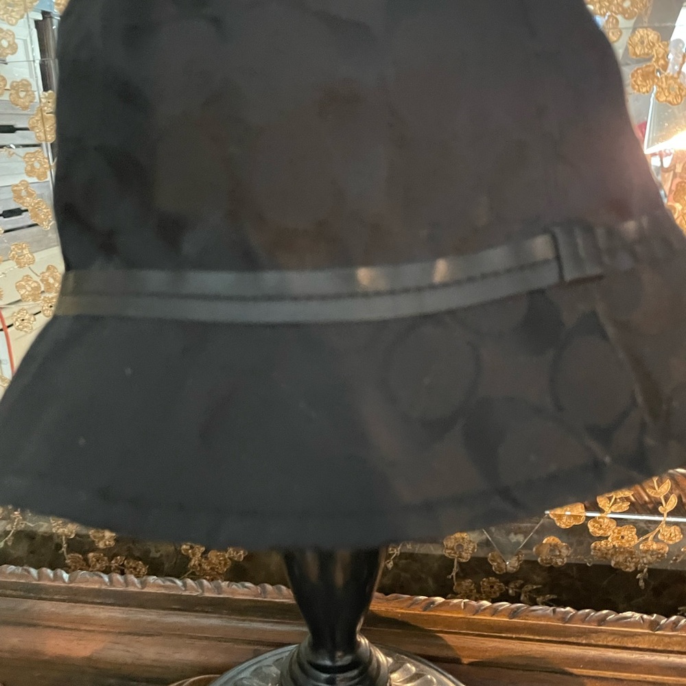 Coach Y2K Women's Black Monogram Bucket Hat